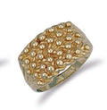 Y/G Woven Back 5 Row Keeper Ring
