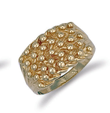 Y/G Woven Back 5 Row Keeper Ring