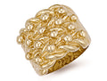 Y/G Woven Back 4 Row Keeper Ring
