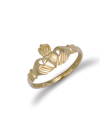 Y/G Baby Claddagh Ring