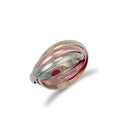 Yellow White and Rose Gold 3mm Russian Wedding Band