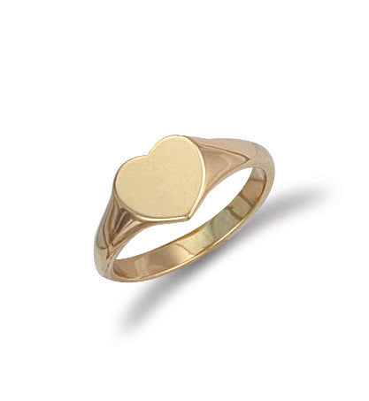 Y/G Heart Plain Maiden Signet Ring