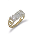 Y/G Cz ID Sides NAN Ring