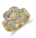 Y/G Cz Knot Ring