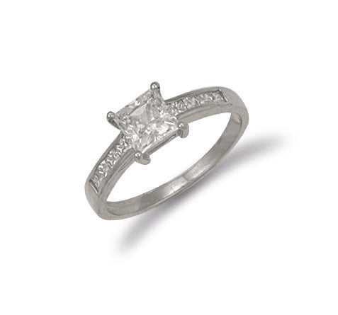 W/G Fancy Cz Ring