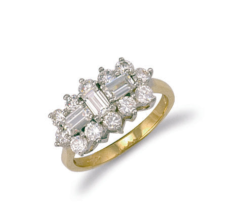 Y/G Cz Boat Ring