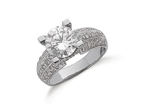 W/G Fancy Cz Ring