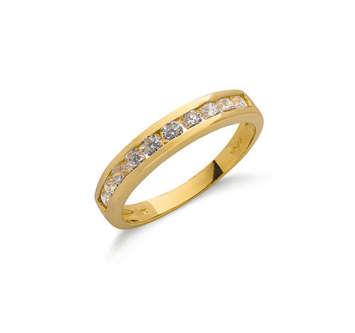 Y/G Cz Eternity Ring