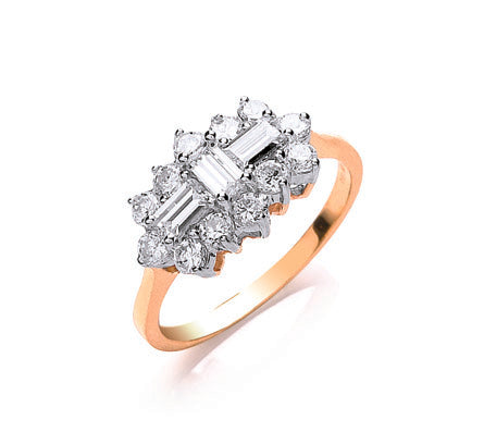Y/G Cz Boat Ring