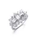 W/G Cz Boat Ring