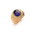 Y/G Blue CZ Baby Collage Ring