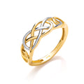 2 Colour Y/W Celtic Ring