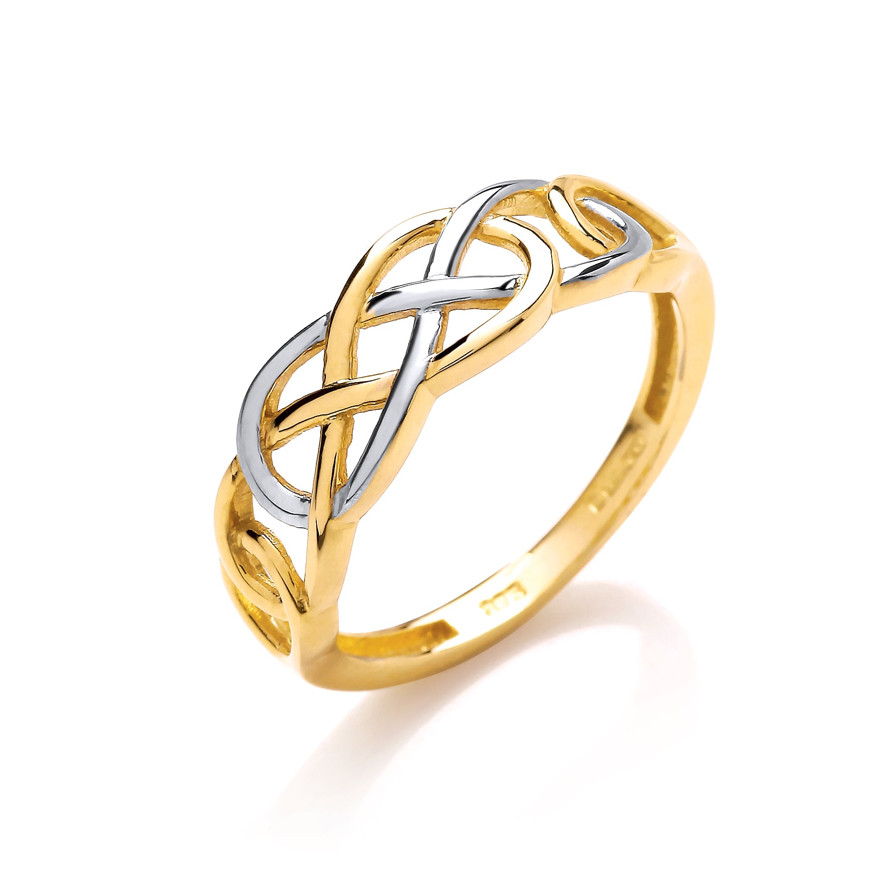 2 Colour Y/W Celtic Ring