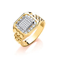 Y/G Panther Link & Cz's Gents Ring