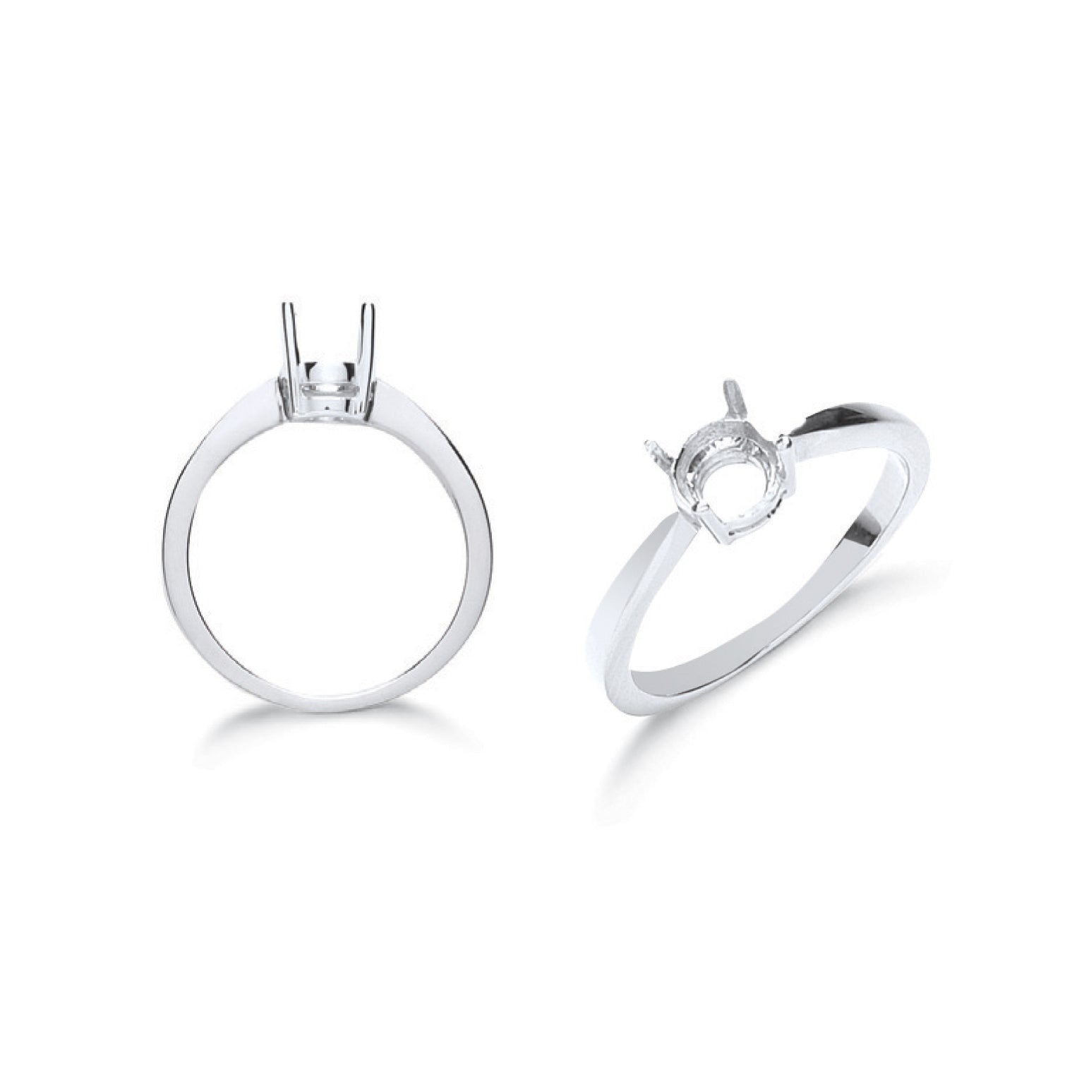 18ct W/G Ring Mount 0.75ct