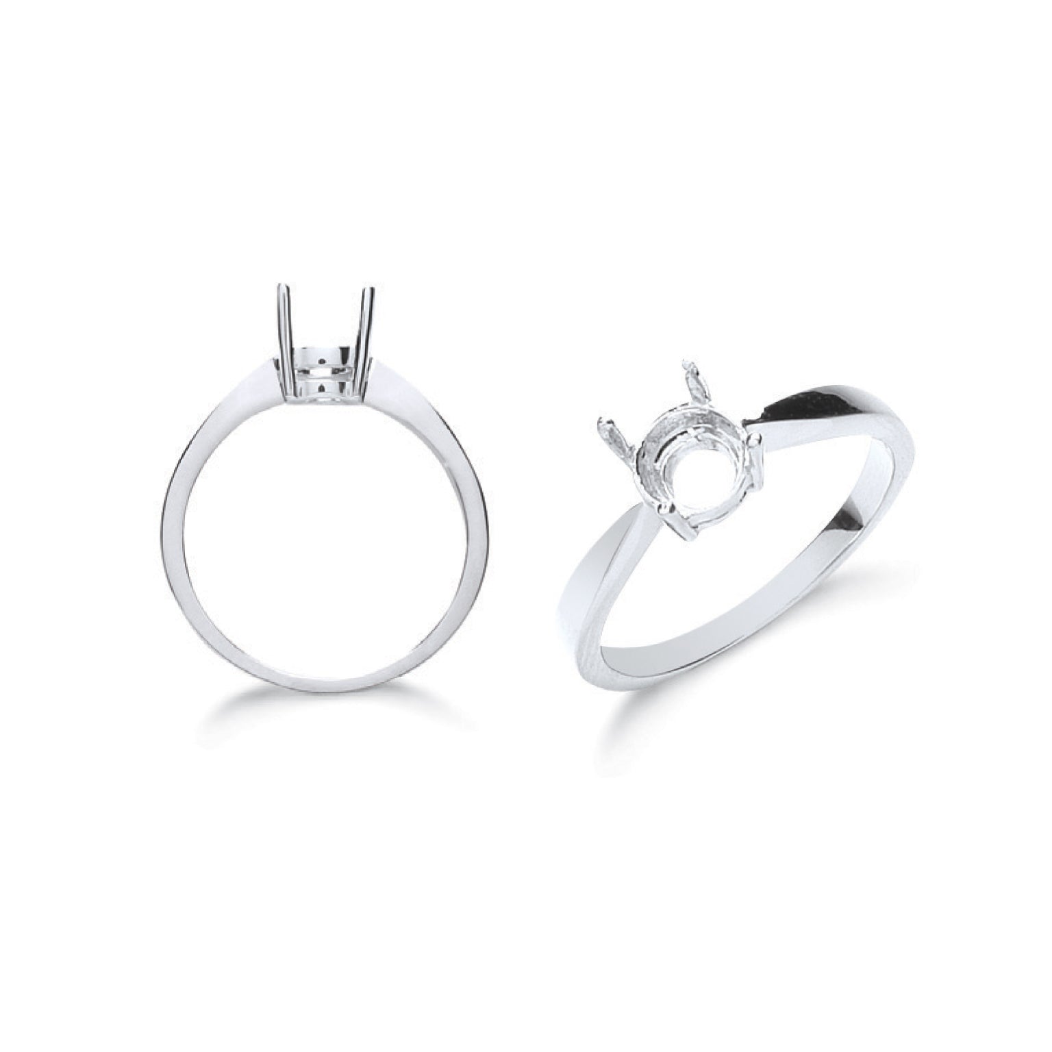 18ct W/G Ring Mount 1.00ct
