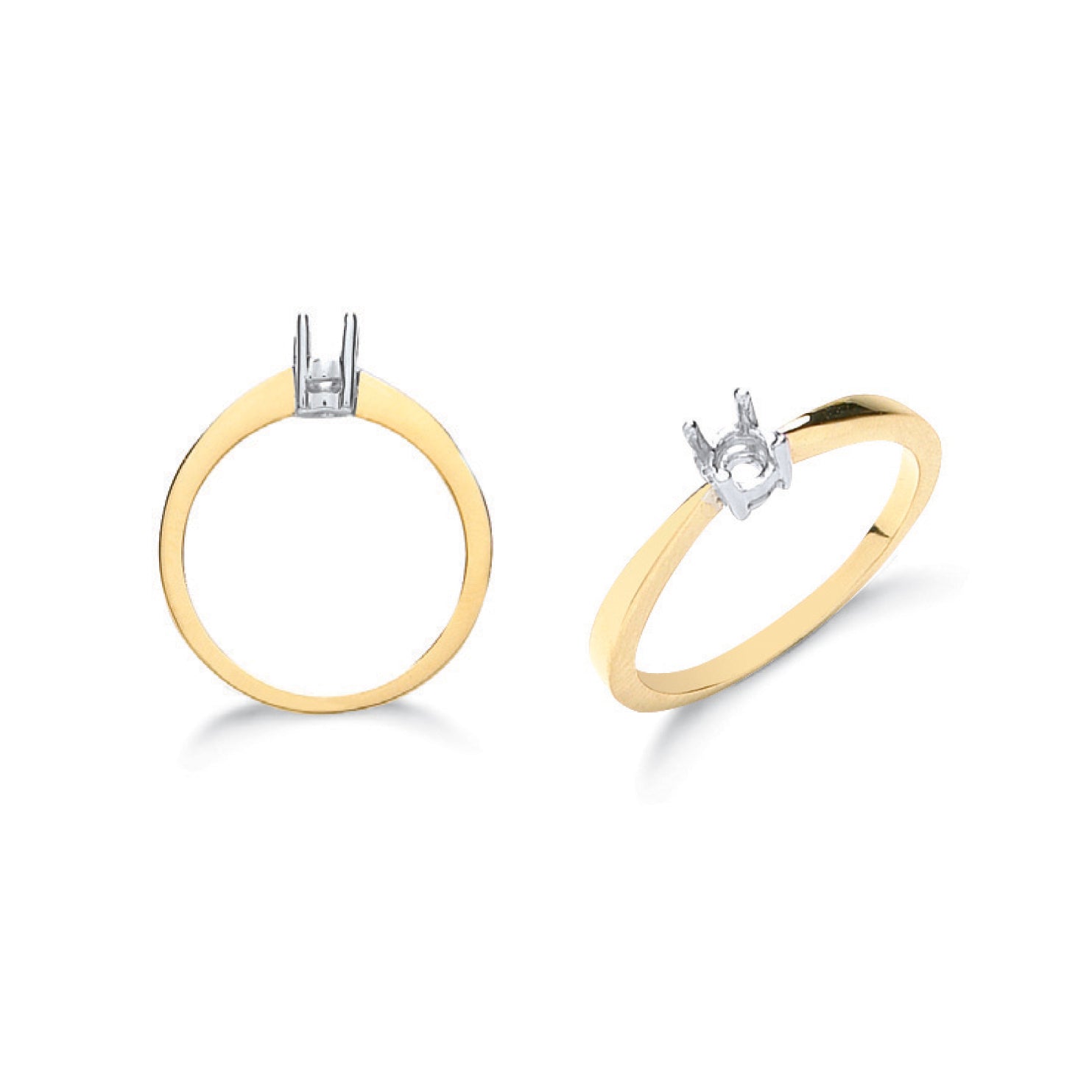 18ct Y/G Ring Mount 0.20-0.25ct
