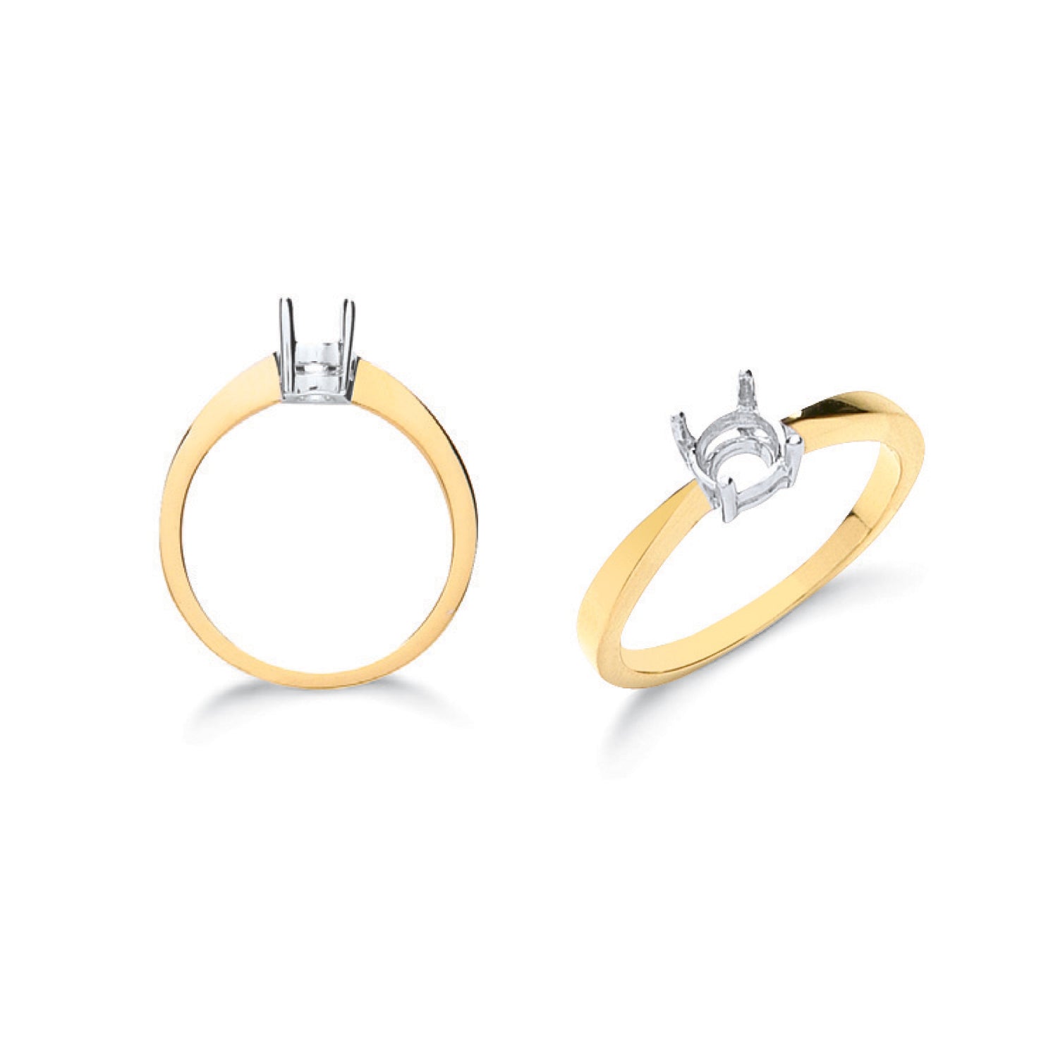 18ct Y/G Ring Mount 0.40-0.50ct