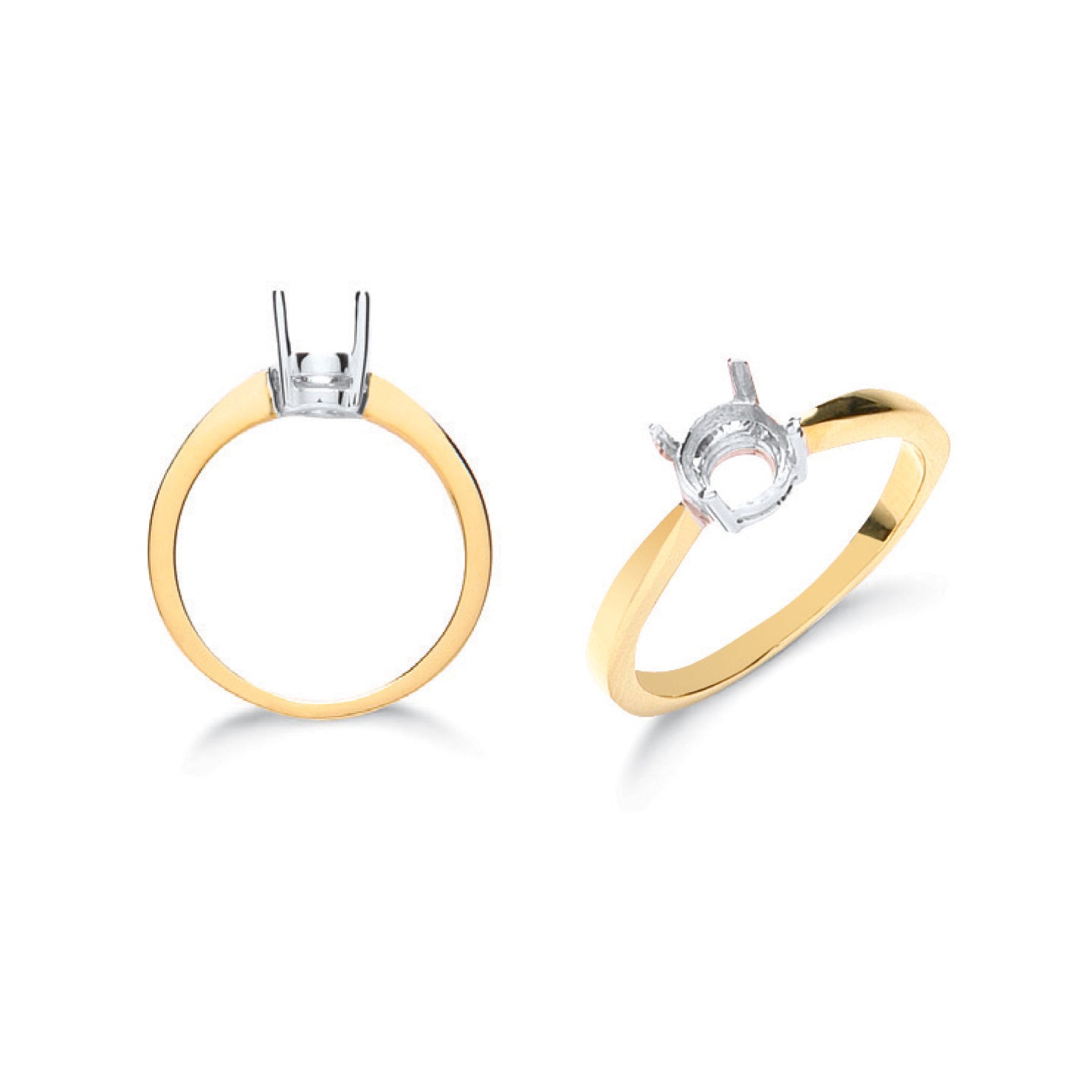 18ct Y/G Ring Mount 0.75ct