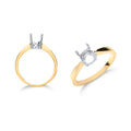 18ct Y/G Ring Mount 1.00ct