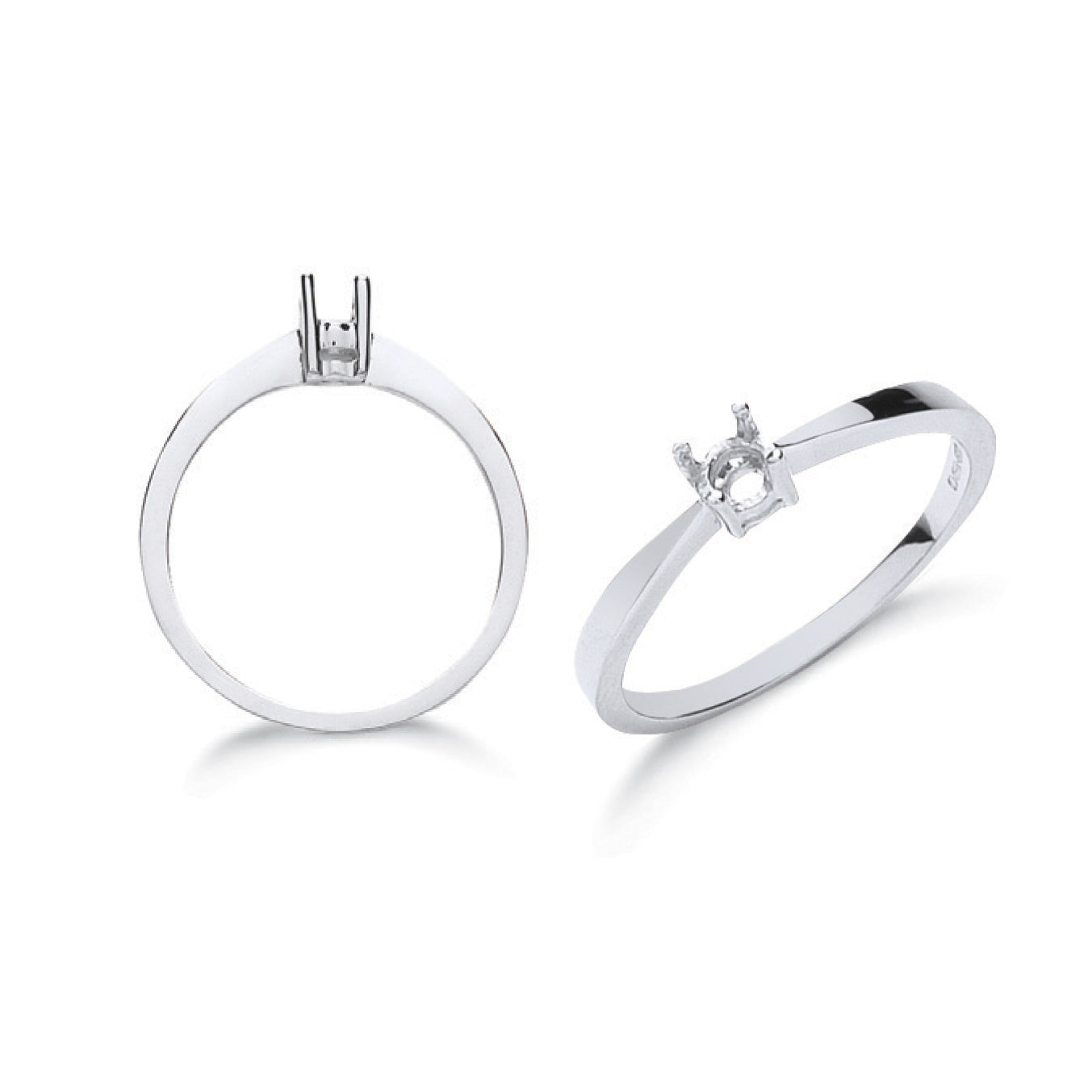 9ct W/G Ring Mount 0.10-0.15ct