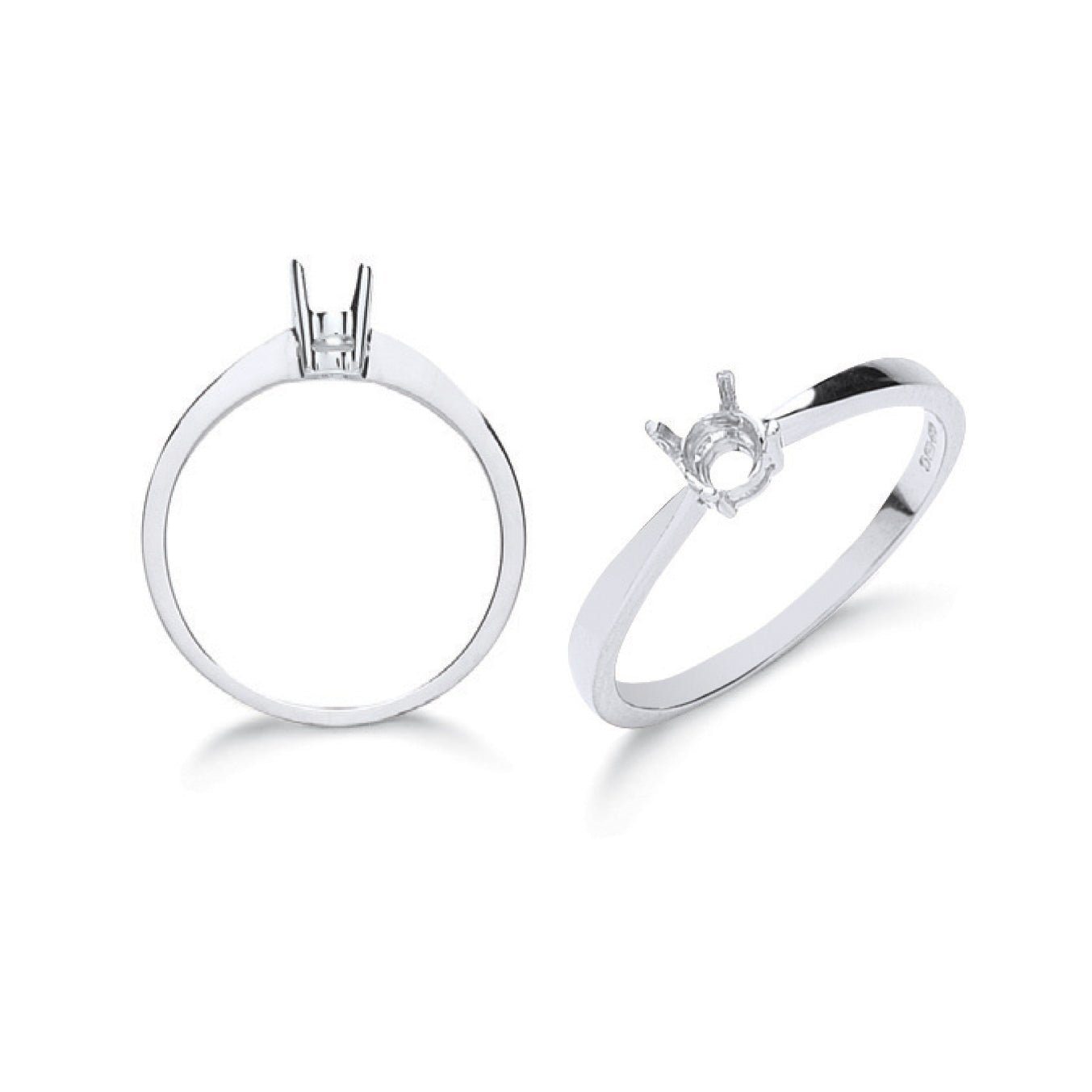 9ct W/G Ring Mount 0.20-0.25ct