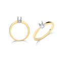 9ct Y/G Ring Mount 0.10-0.15ct