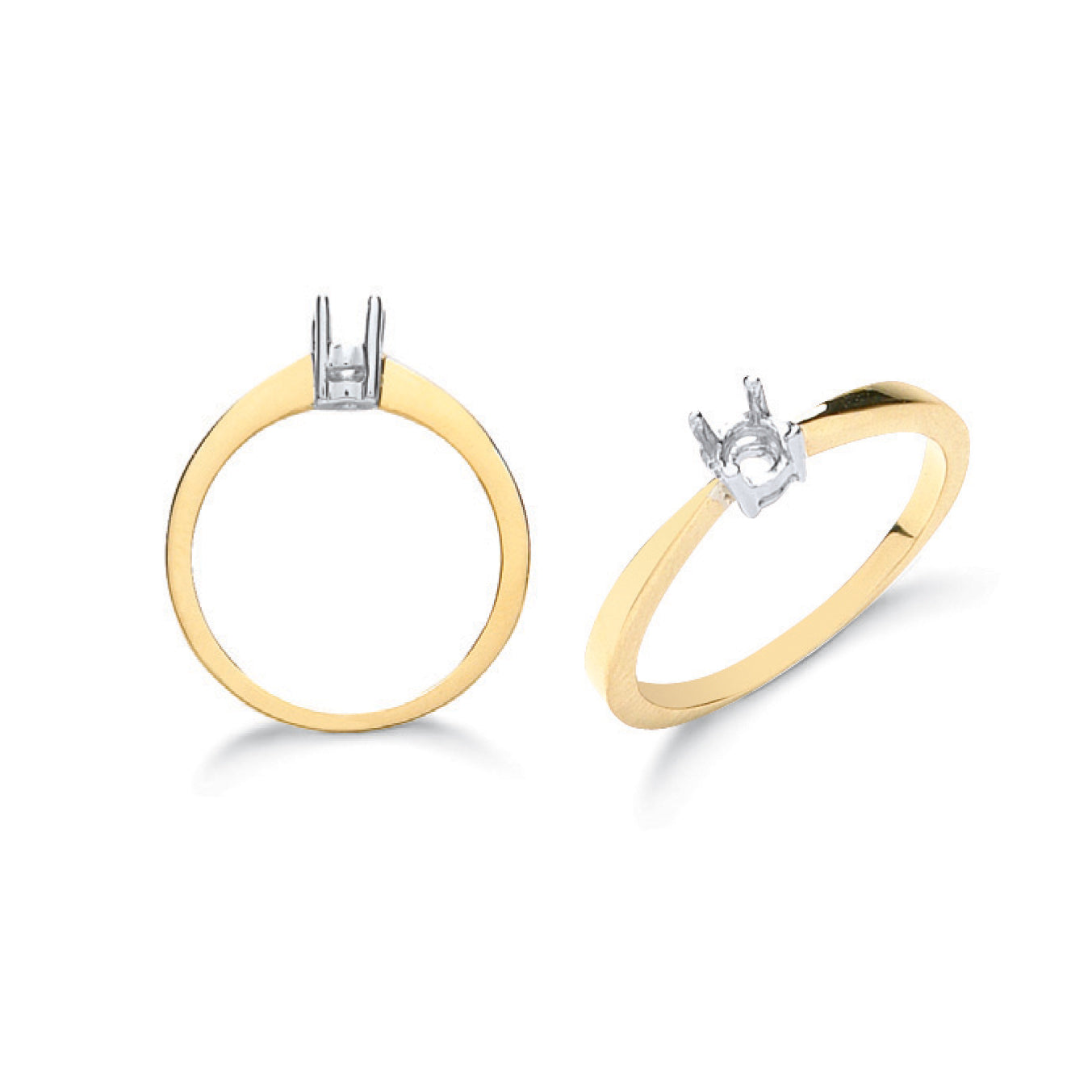 9ct Y/G Ring Mount 0.10-0.15ct
