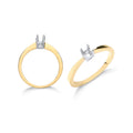 9ct Y/G Ring Mount 0.20-0.25ct