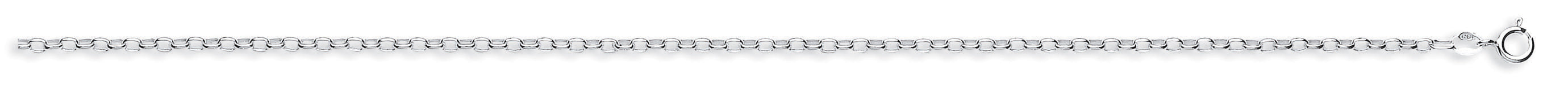 Silver Oval Belcher Anklet