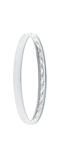 Silver 6mm D/C D-Shaped Slave Bangle