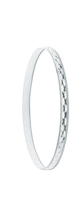 Silver 4mm D/C Slave Bangle