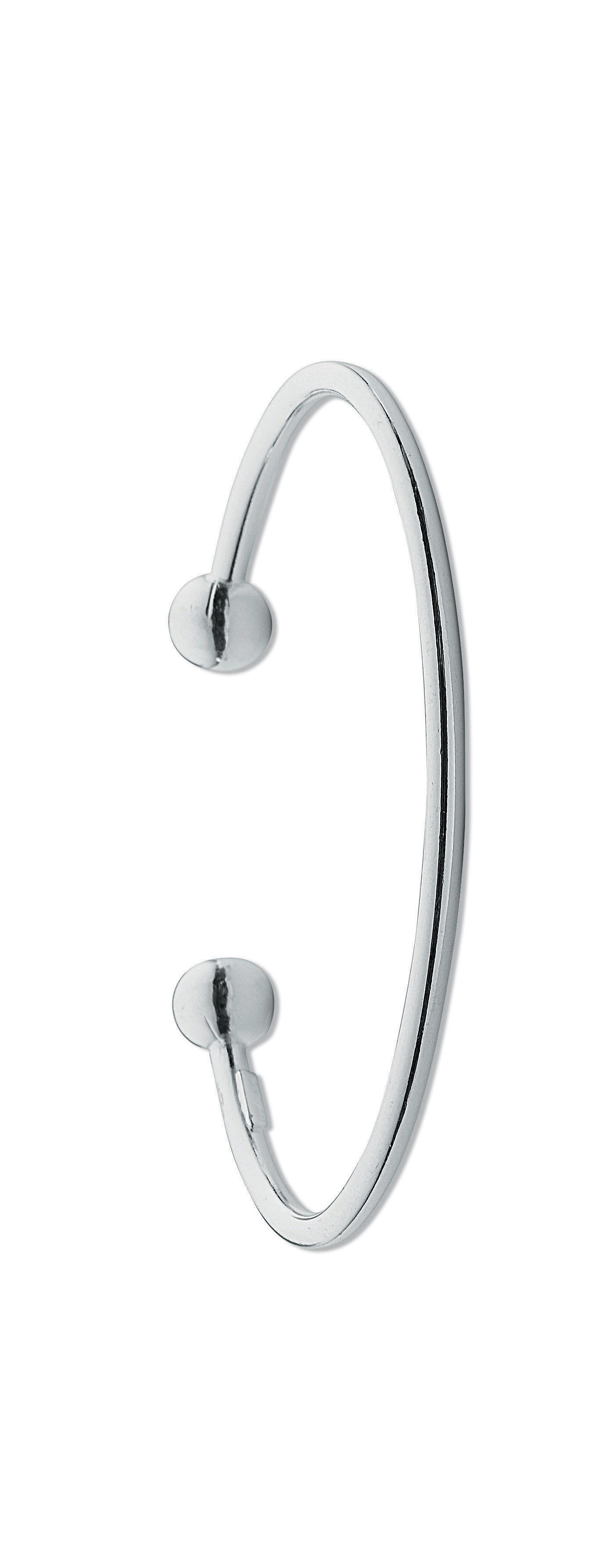 Silver 3mm Torgue Ladies Bangle