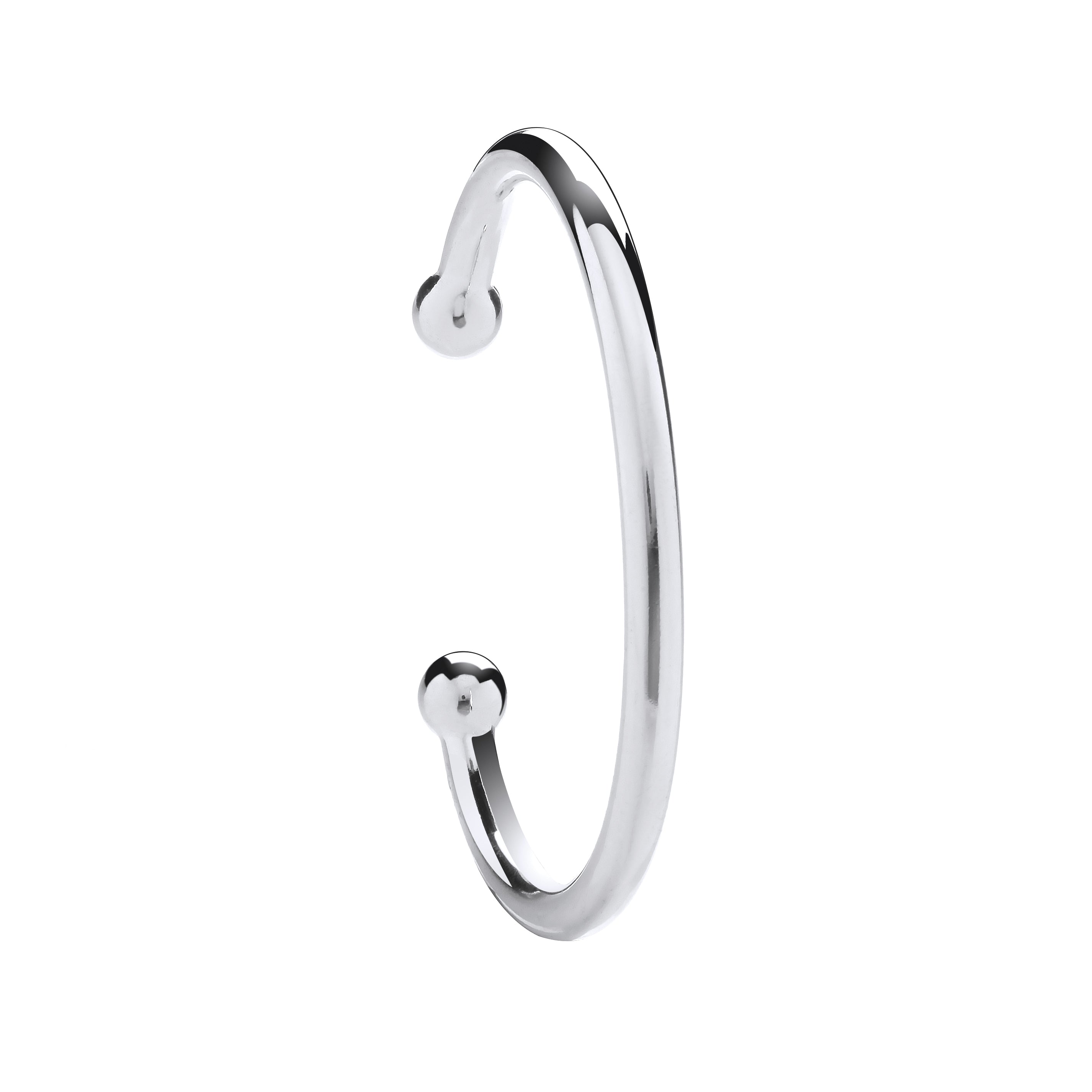 Silver 6mm Gents Torgue Bangle