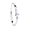 Silver Hook Bangle