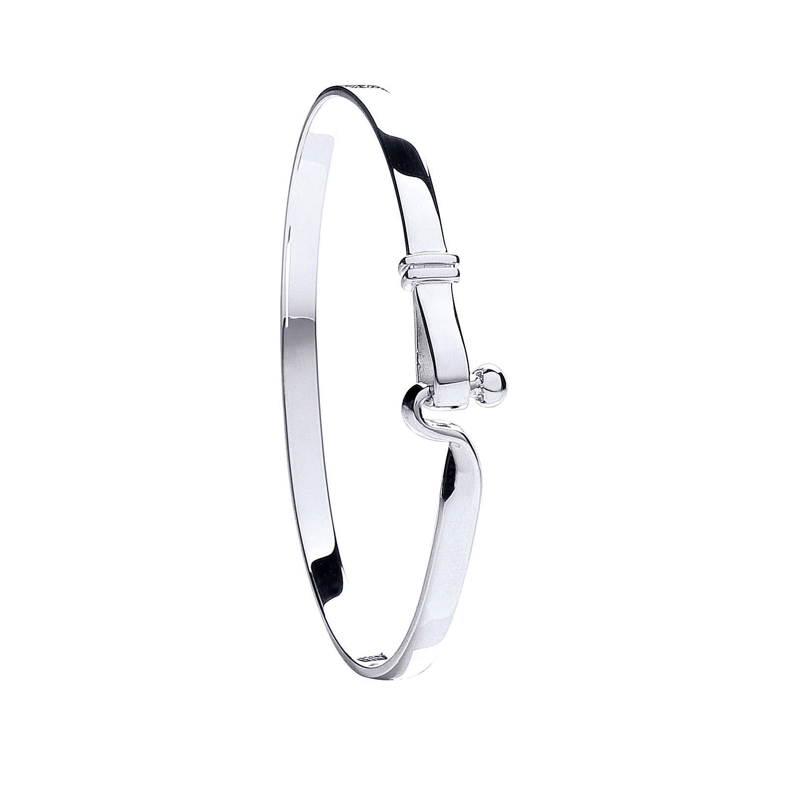 Silver Hook Bangle