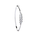 Silver Fancy Cz Hinged Bangle