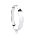 Silver Baby Expandable ID Bangle
