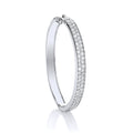 Silver Baby 2 Row Cz Bangle