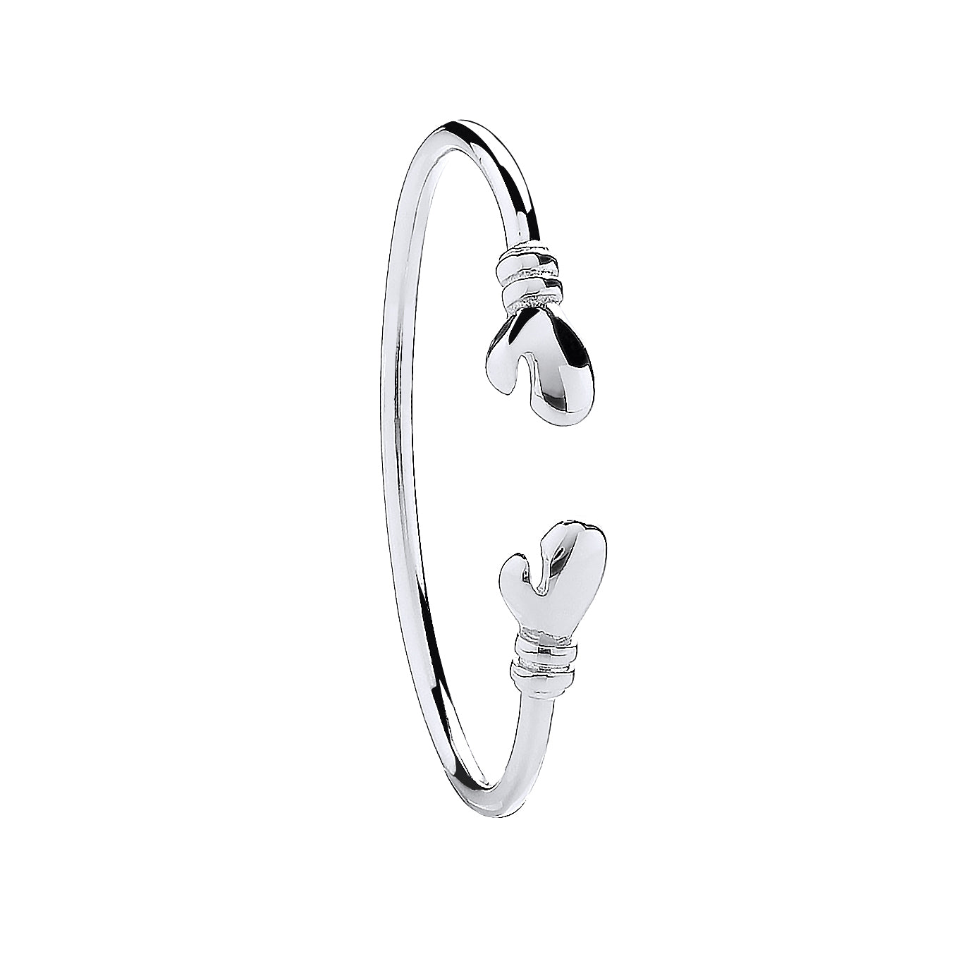 Silver Boxing Glove Baby Bangle