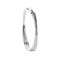 Silver Russian Faceted Ladies Bangle