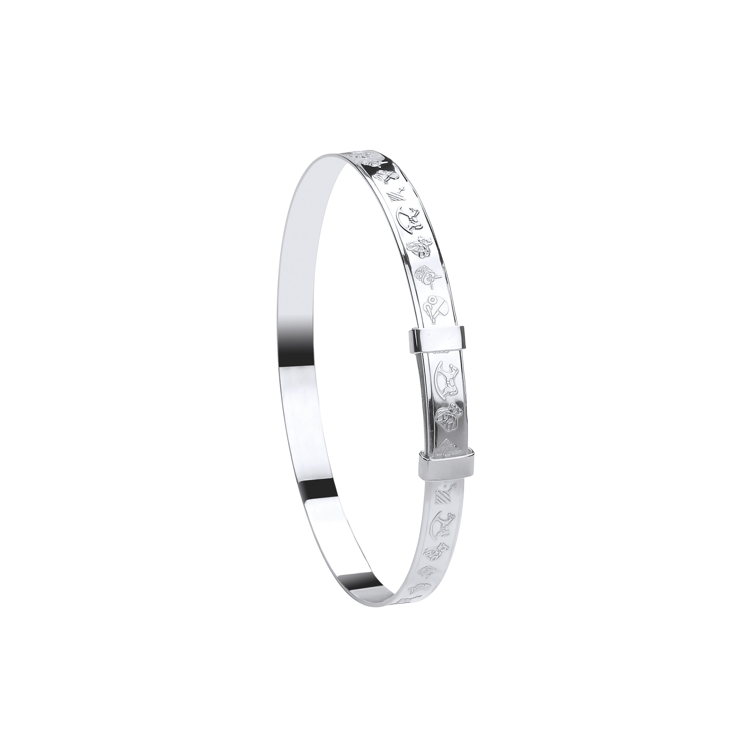 Silver Expandable Baby Bangle