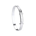 Silver Celtic Claddagh Expandable Baby Bangle