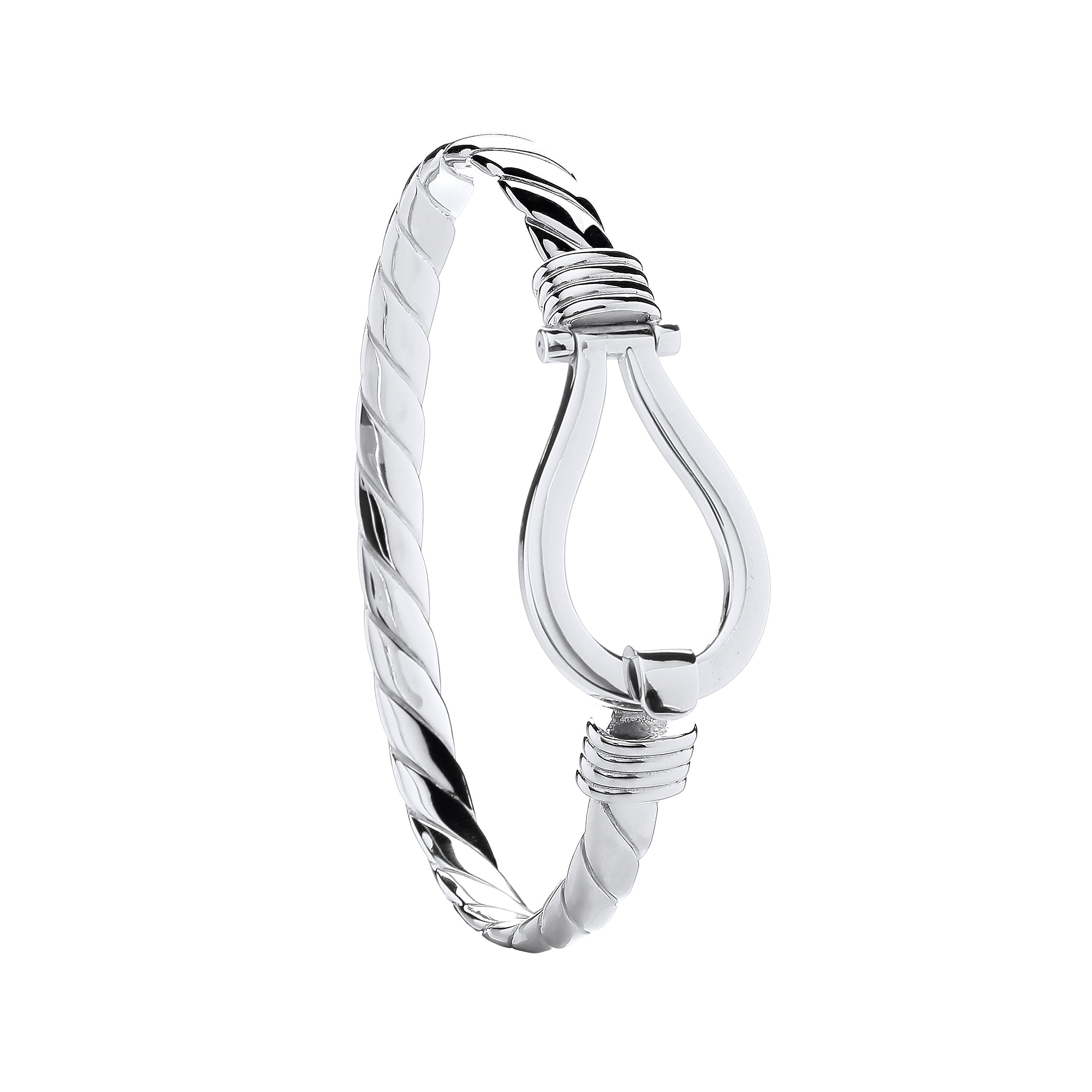 Silver Hook Gents Bangle