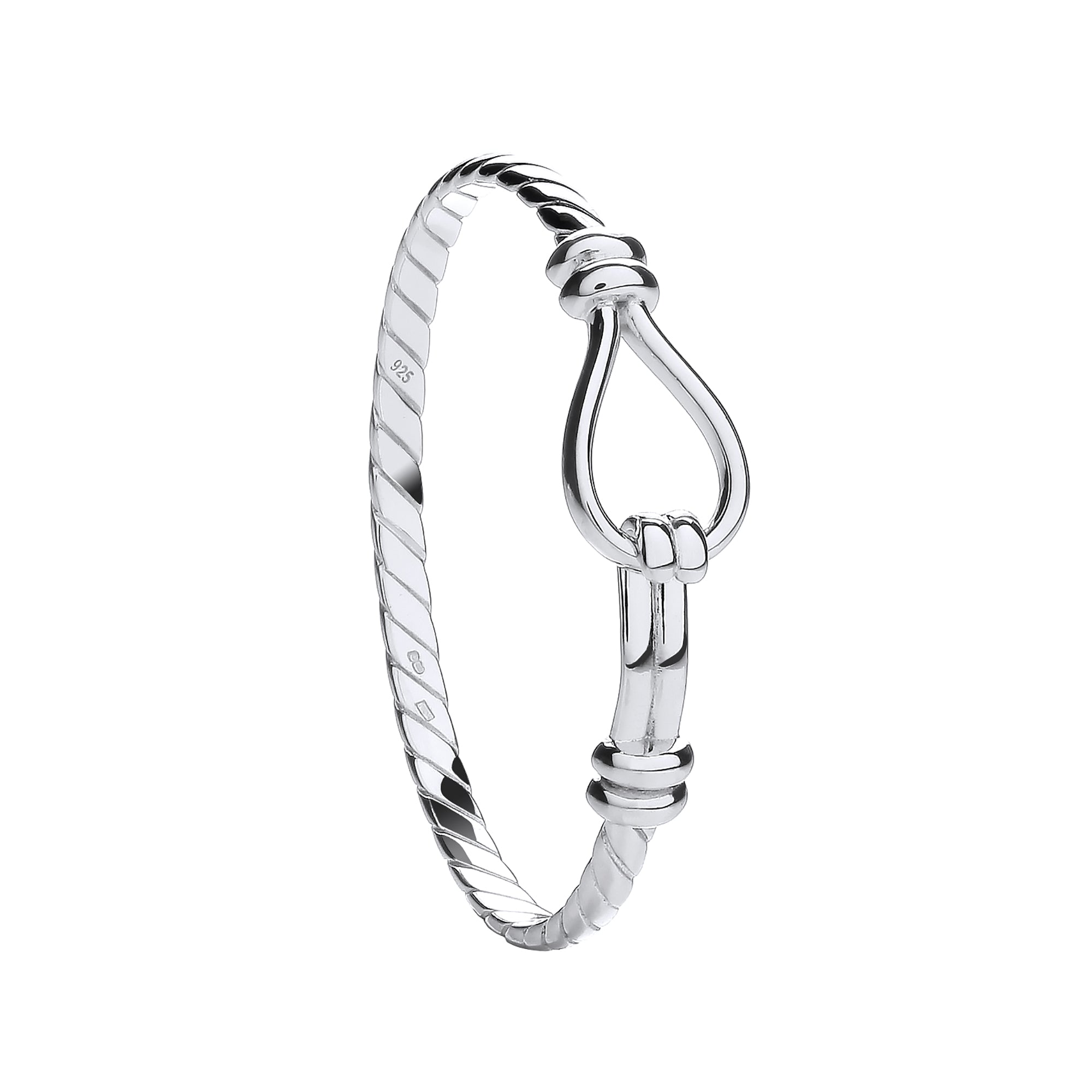 Silver Hook Baby Bangle