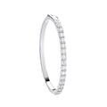 Silver Baguette CZs Ladies Bangle