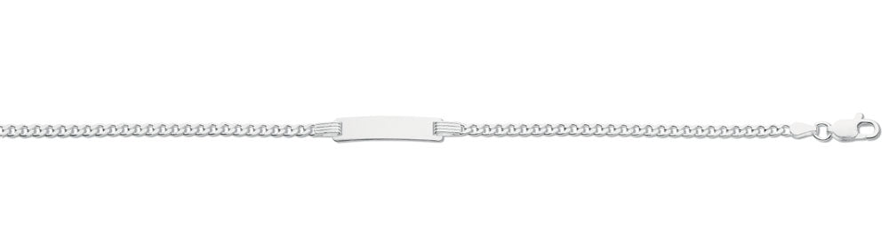 Silver ID Baby 6"/Ladies 7" Bracelet