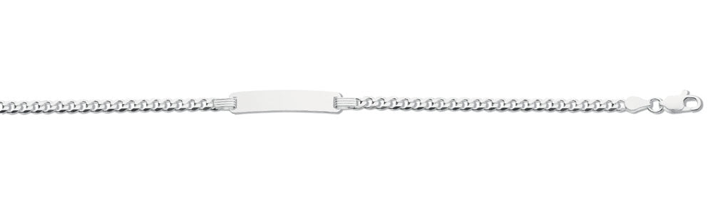 Silver ID Baby 6"/Ladies 7" Bracelet