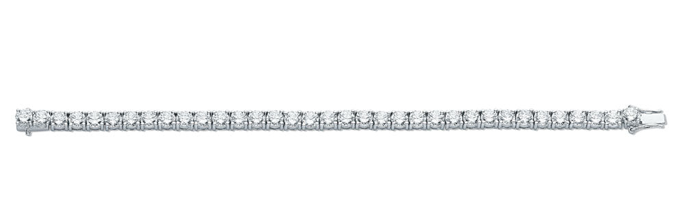Silver 5.2mm Cz Tennis Bracelet