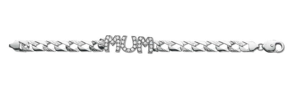 Silver Mum Bracelet